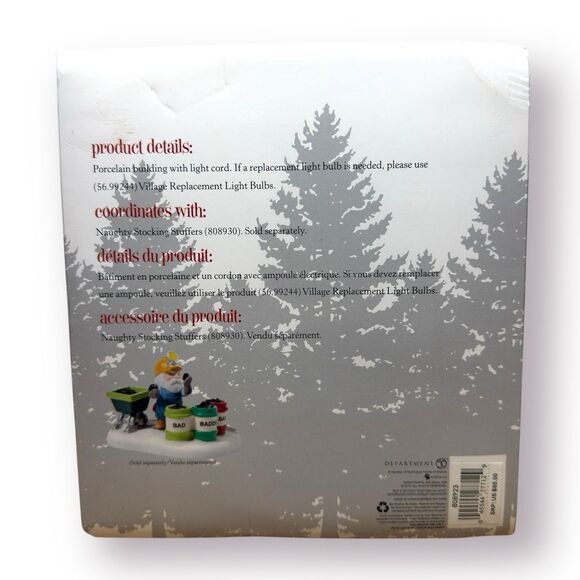 Deptartment 56 Better Watch Out Coal Mine #808923 North Pole Series 2010 Dept 56 - Picture 11 of 11